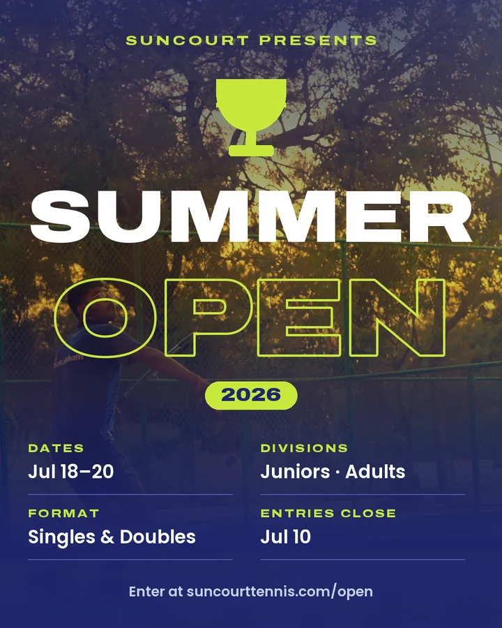 Summer Open tournament poster